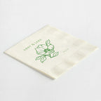 Entrancing Single Stem Floral Napkins