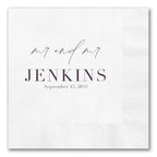 Modern Elegance "Mr. and Mr." Napkins