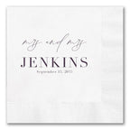 Modern Elegance "Mrs. and Mrs." Napkins