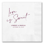 "Love Is Sweet" Napkins
