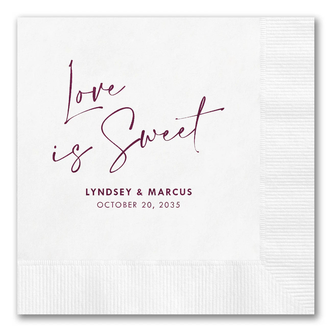 "Love Is Sweet" Napkins