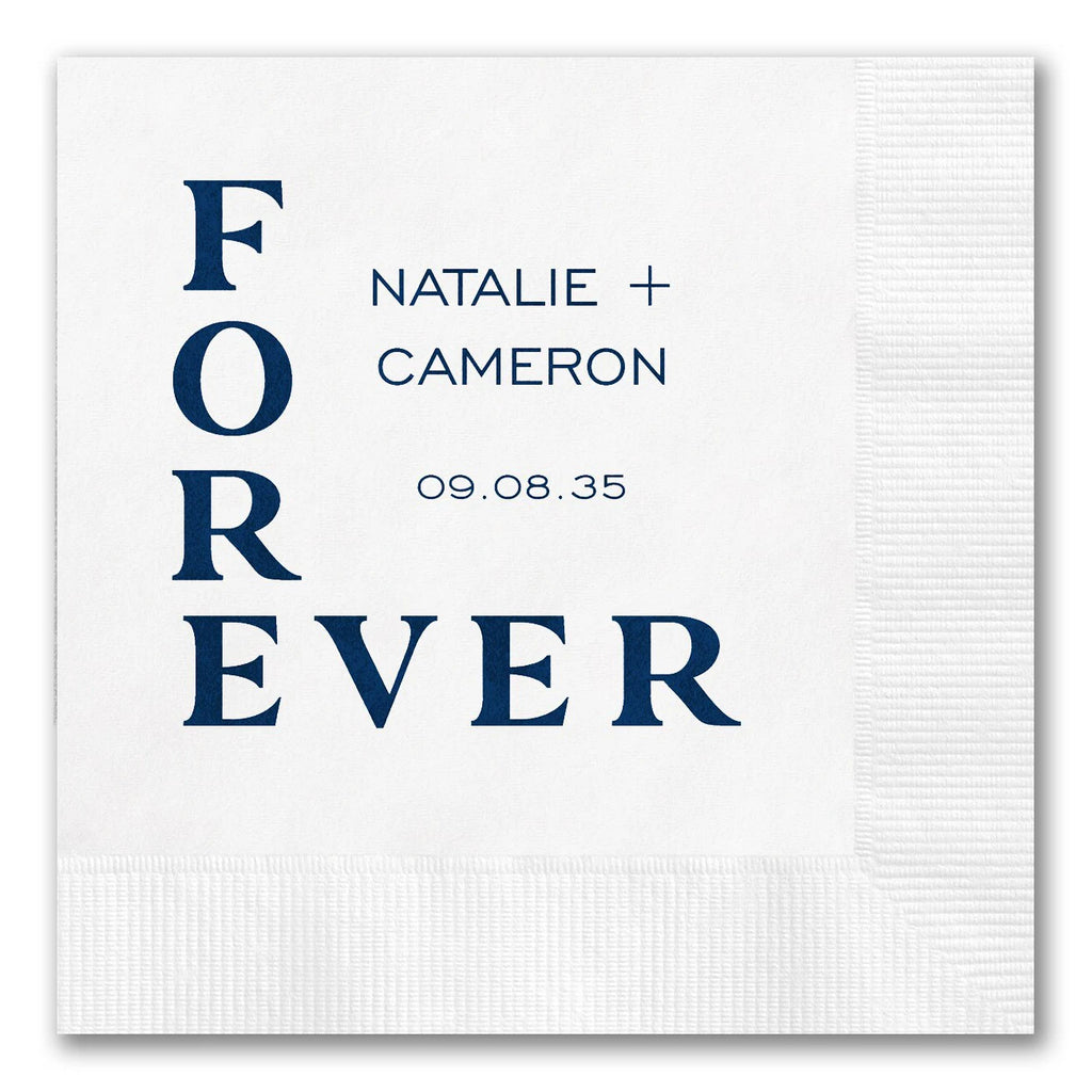 Stacked "Forever" Napkins