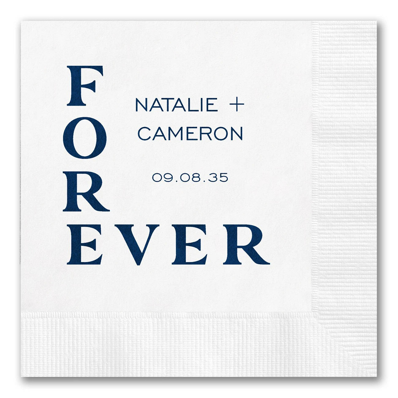 Stacked "Forever" Napkins