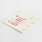 Delightful "it's a GiRL" Baby Icon Napkins
