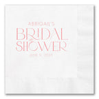 Ring Adorned "Bridal Shower" Napkins