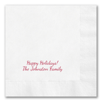 Bottom Centered "Text Only" Napkins