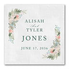 Decorative Floral Framework Napkins