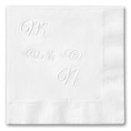 Initial Impressions Embossed Monogram Napkins