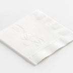 Abundant Ampersand Embossed Monogram Napkins