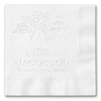 Hydrangea Blossom Embossed Napkins