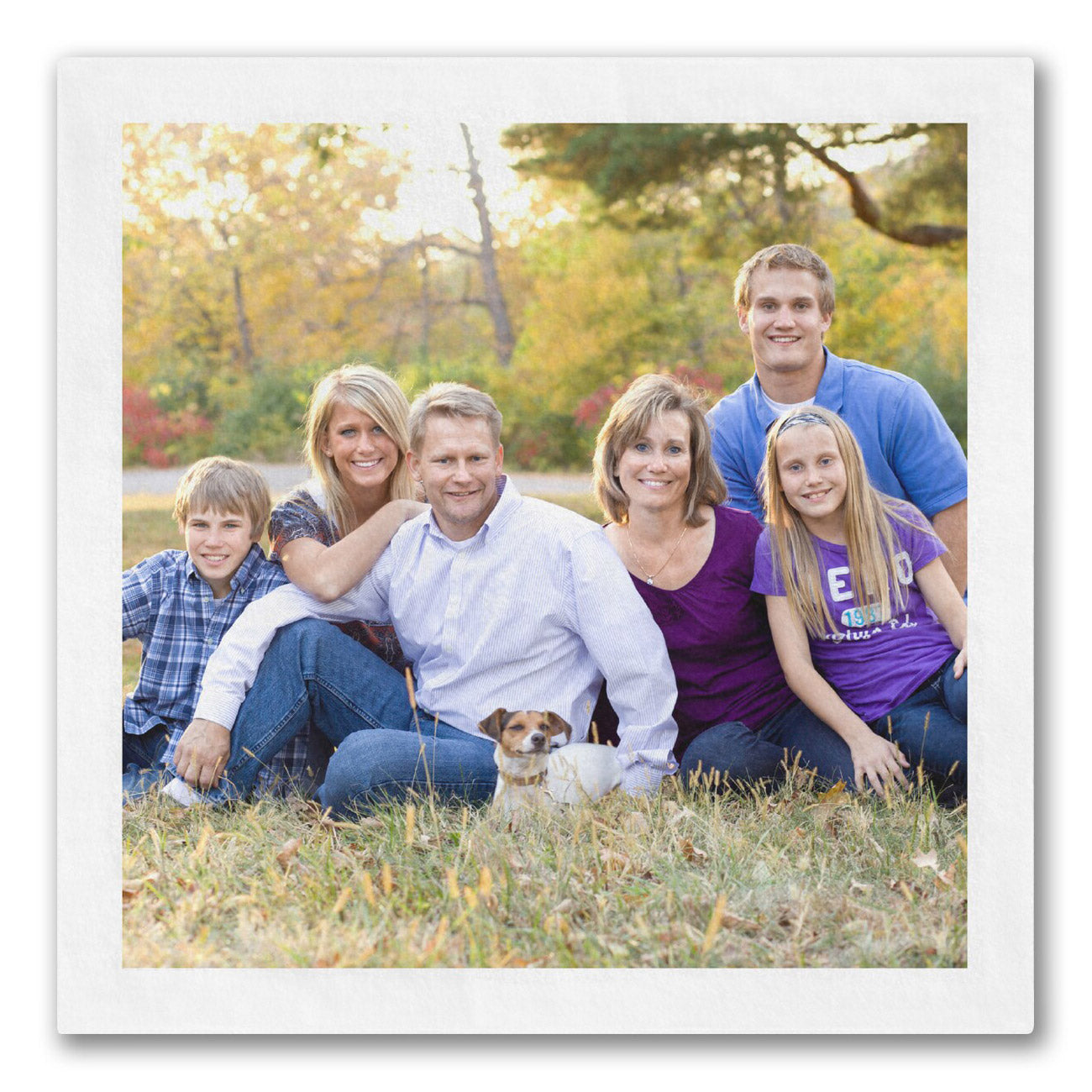 Single Shot Full Photo Napkins