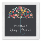 Floral Umbrella "Baby Shower" Napkins