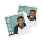 Stacked Year Full Photo Grad Napkins