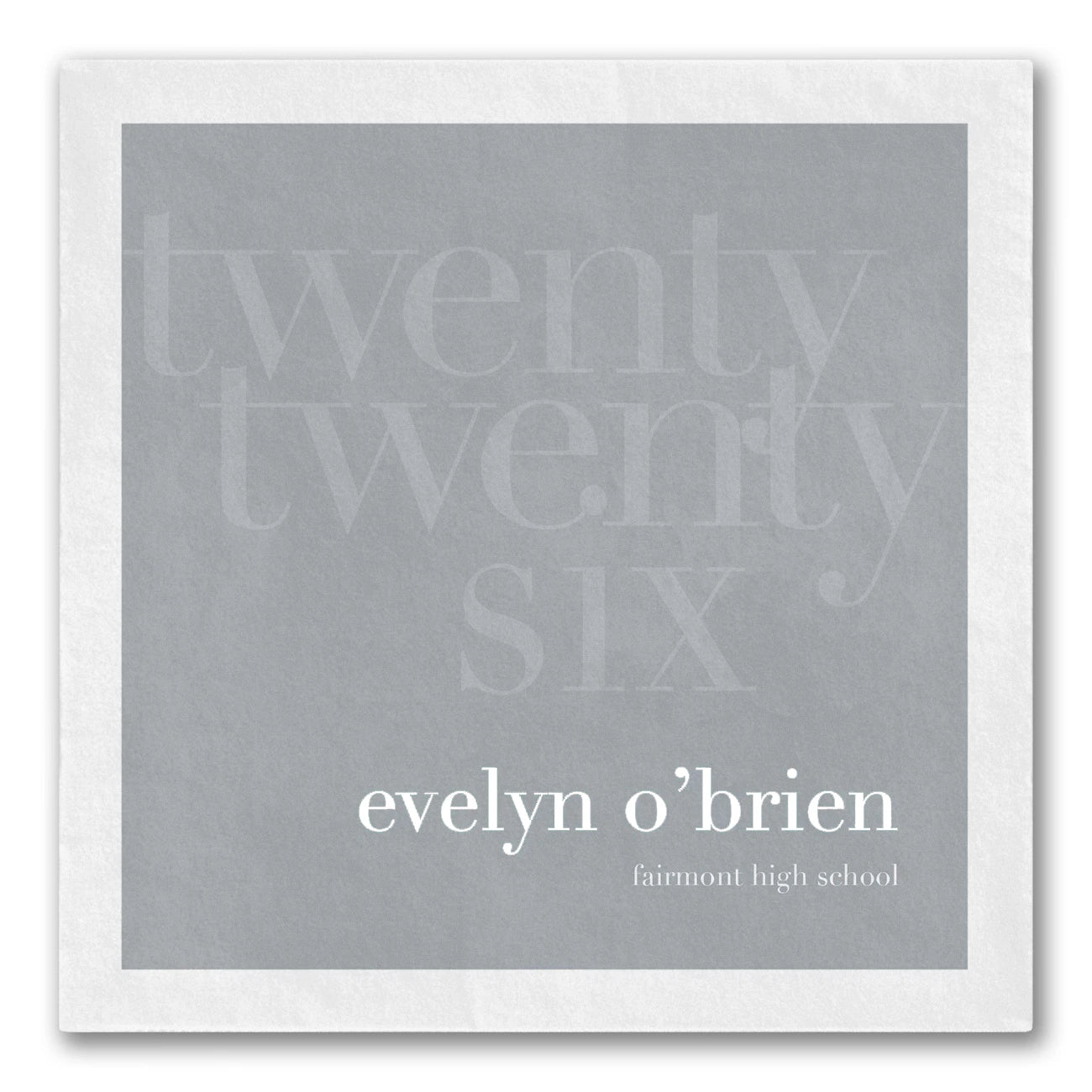 Monochromatic Faded Year Napkins
