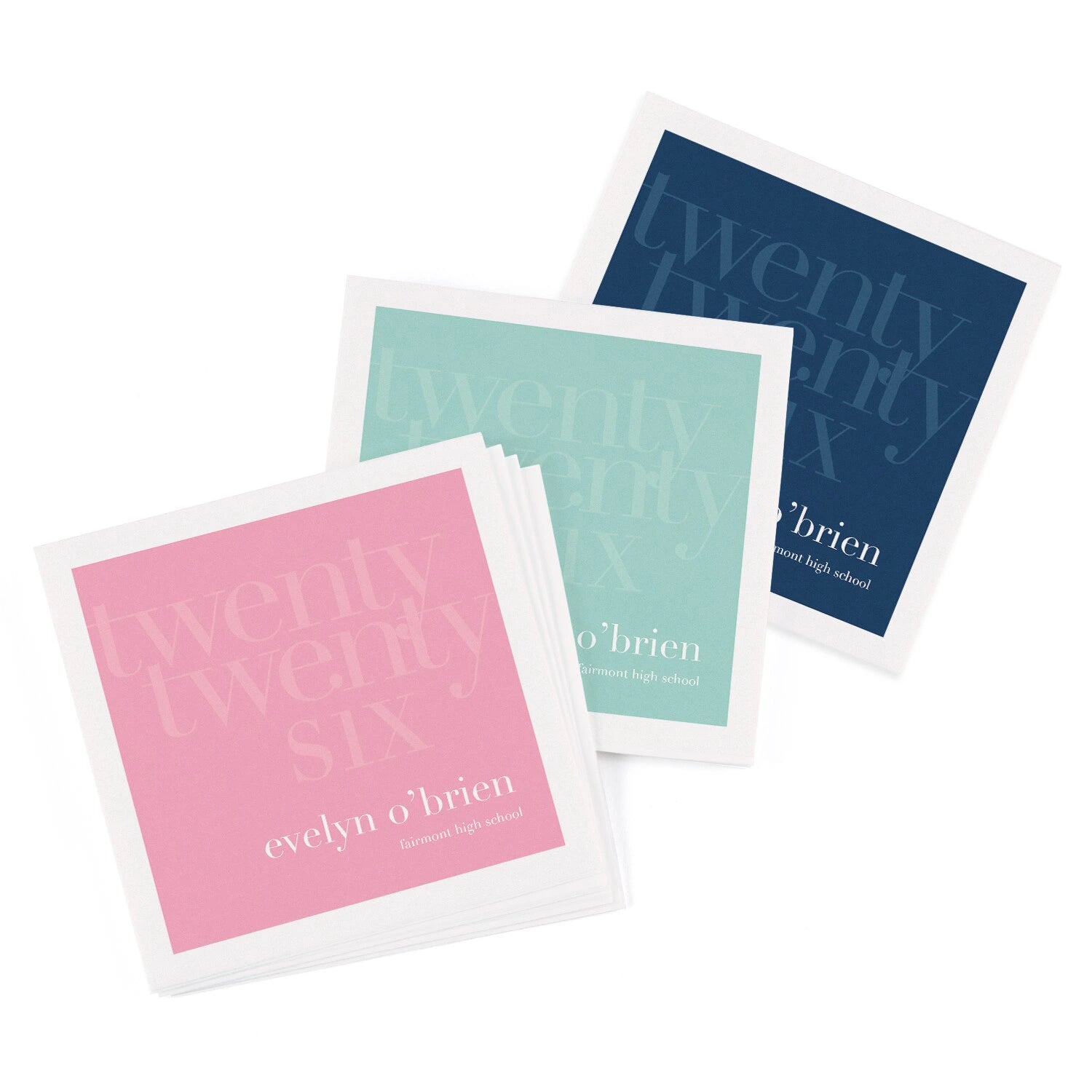Monochromatic Faded Year Napkins