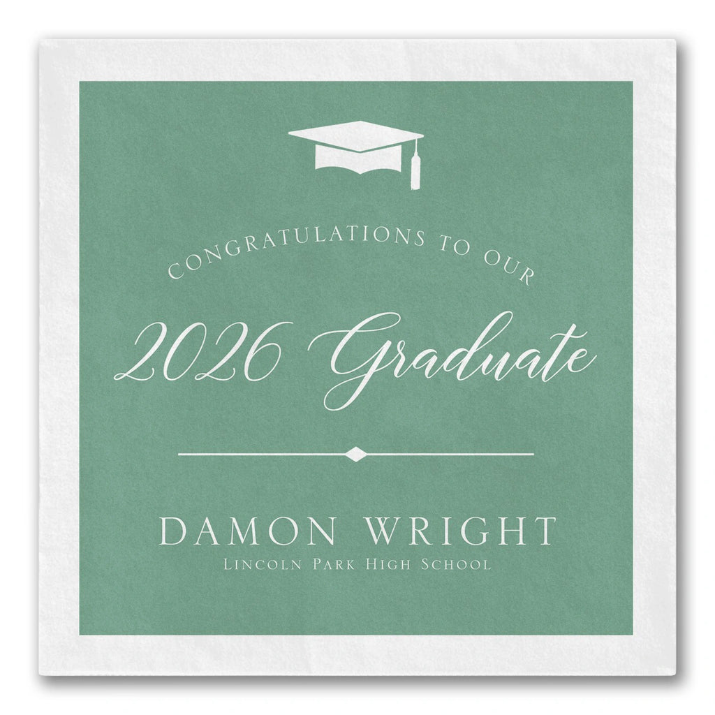 Finest Mortarboard Grad Napkins