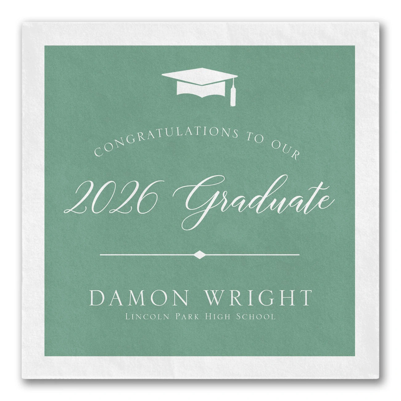 Finest Mortarboard Grad Napkins