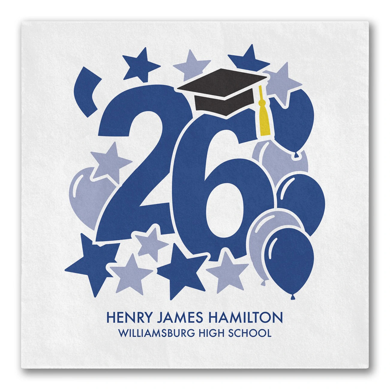 Bold Year Cap & Tassel Grad Napkins