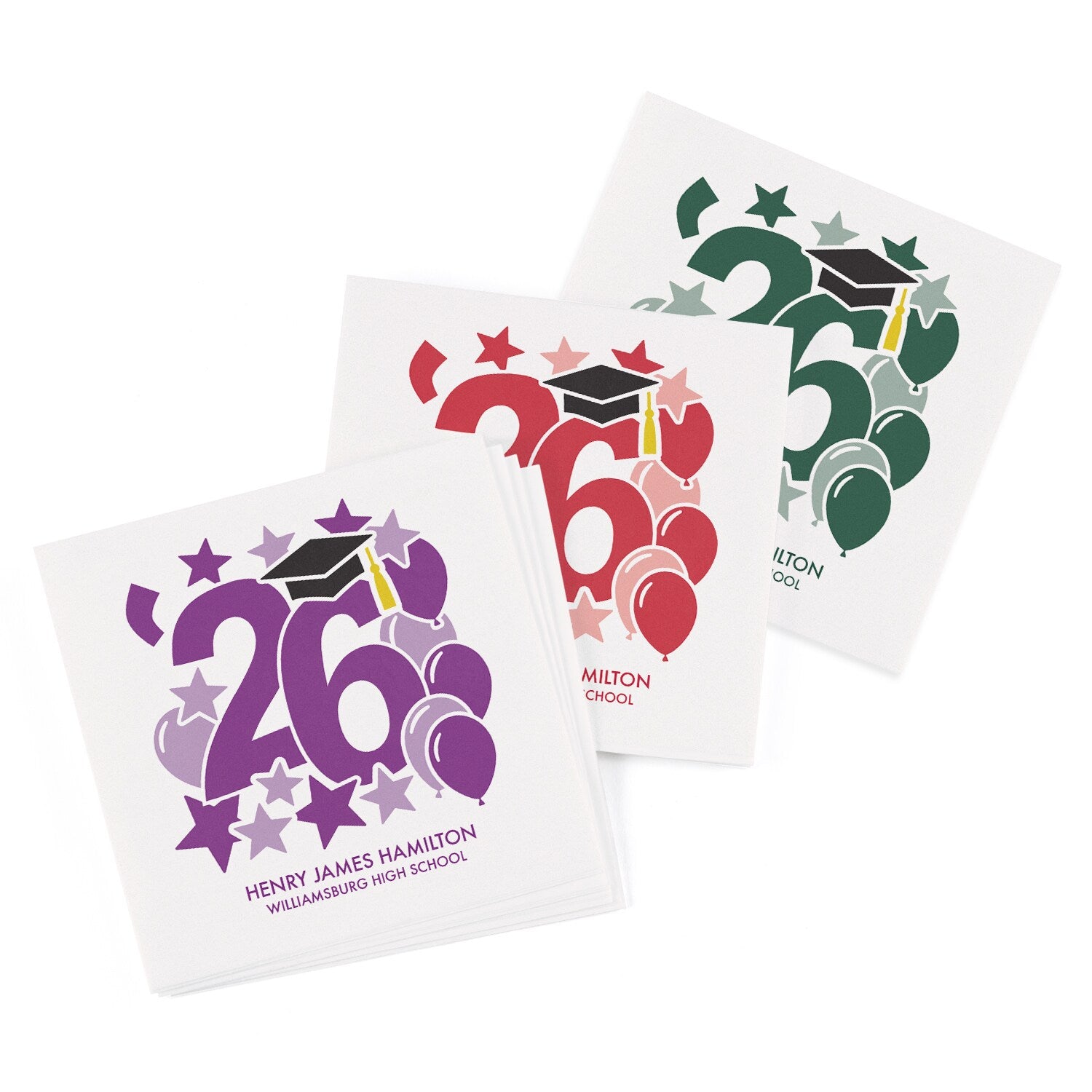 Bold Year Cap & Tassel Grad Napkins