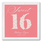 Full Color Sweet "Blooming" 16 Napkins