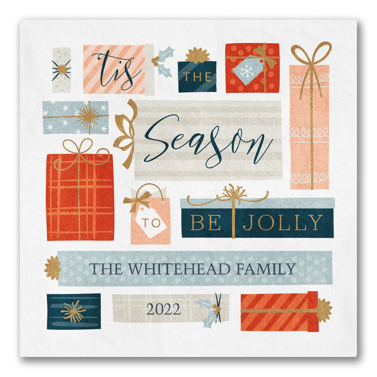 "Tis the Season" Holiday Packages Napkins