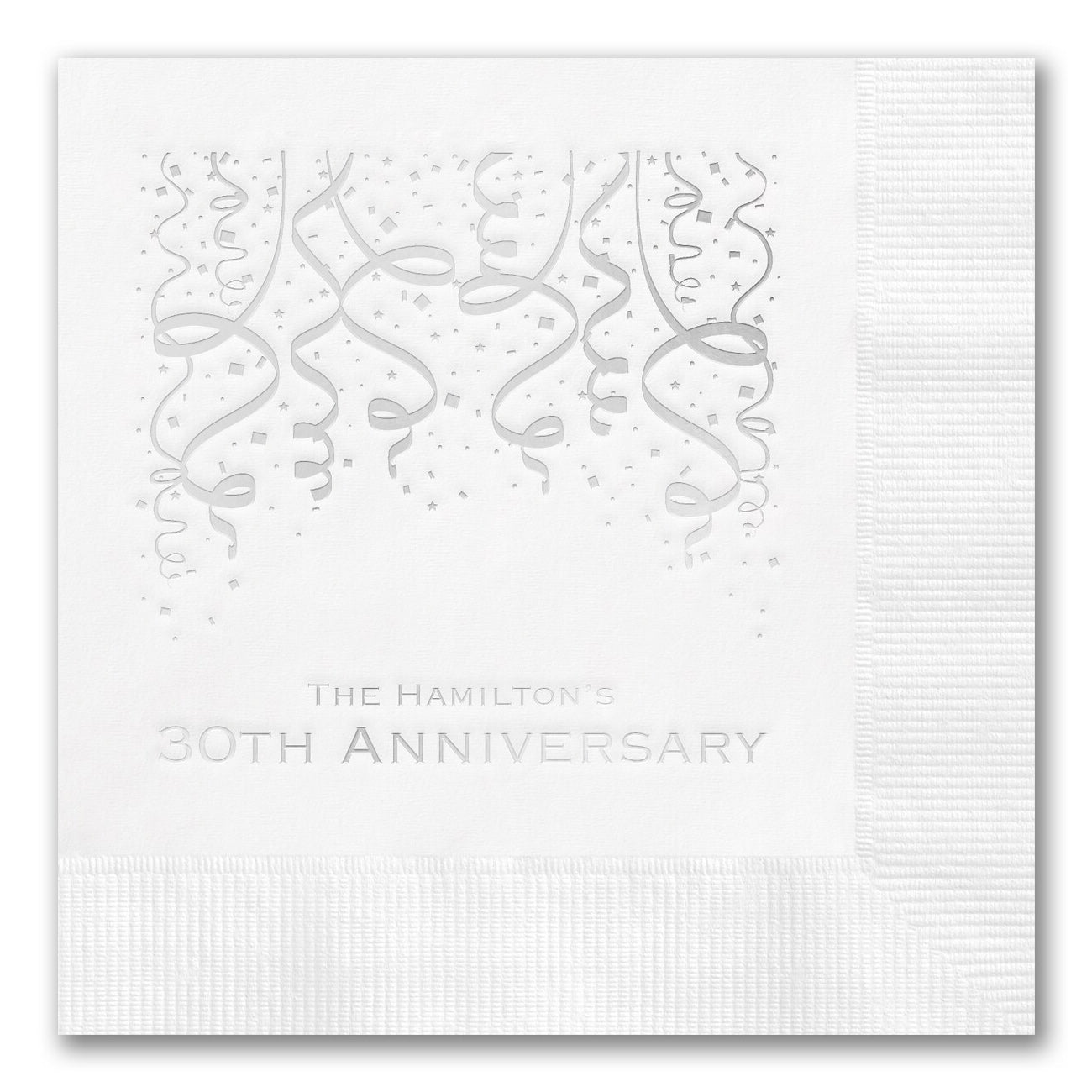 Confetti and Streamers Celebration Napkins