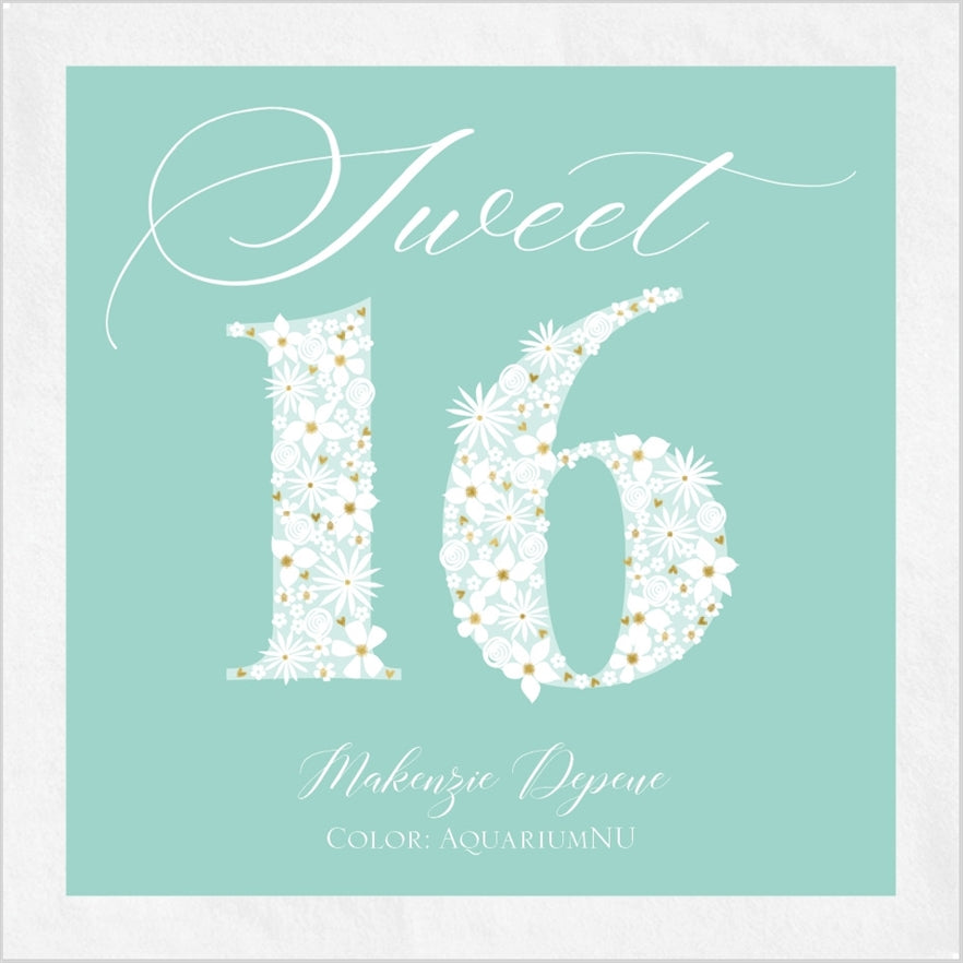 Full Color Sweet "Blooming" 16 Napkins