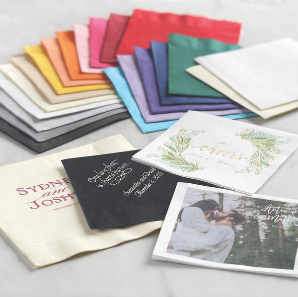 Assorted Napkins/Ink & Foil