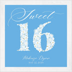 Full Color Sweet "Blooming" 16 Napkins